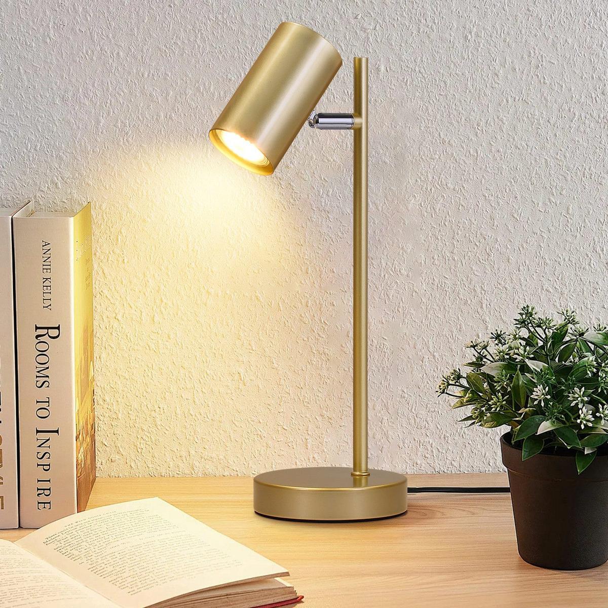 TISCHLAMPE Kian 13/12/35 cm - Goldfarben, Metall (13/12/35cm) - ZMH