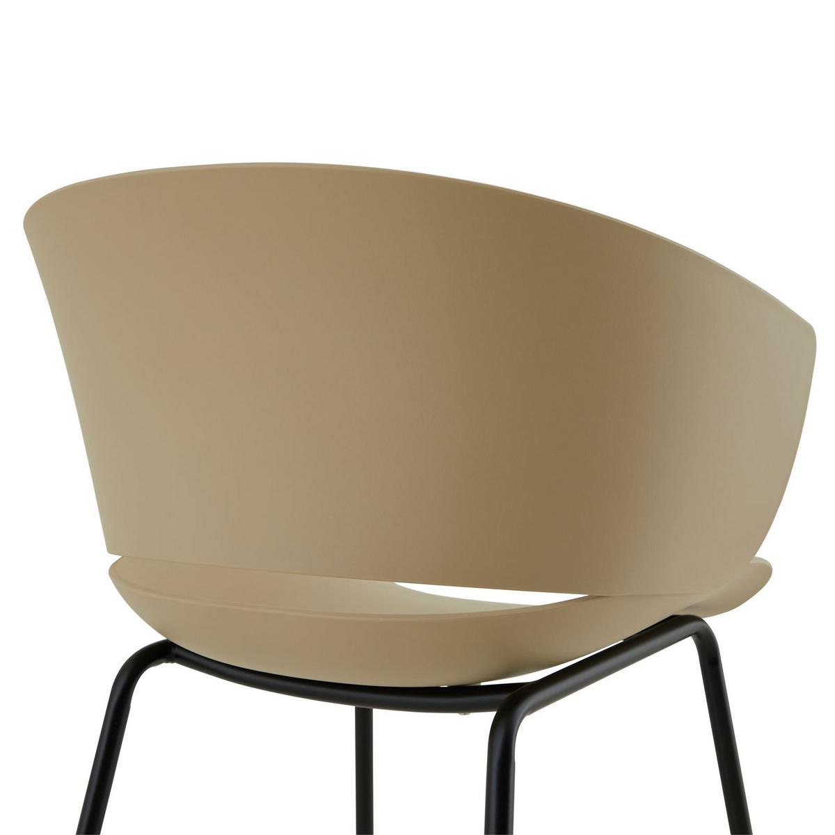 GARTENSTÜHLE NIVEL 4er-Set beige - Beige, Textil (60/80/56cm) - IDIMEX