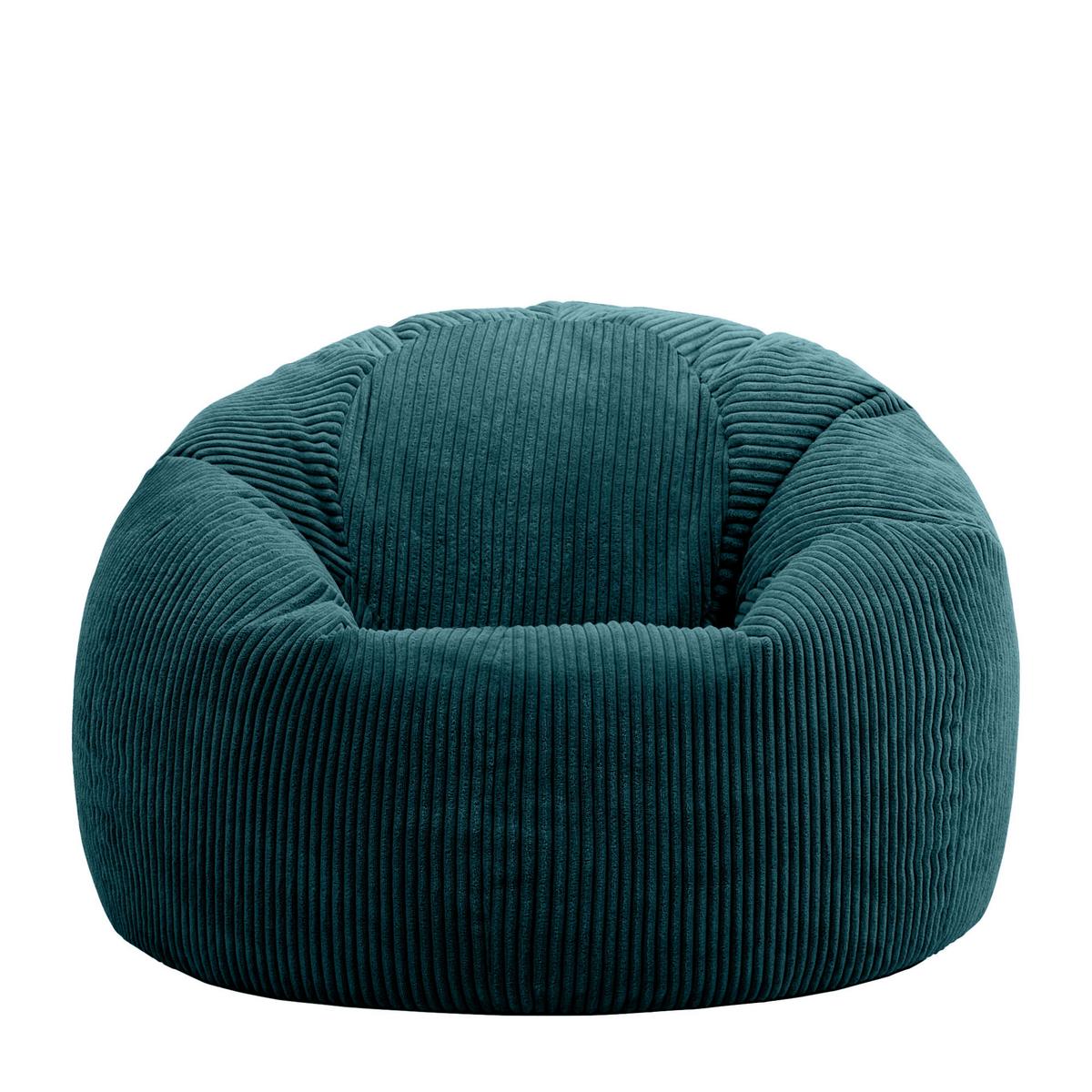 SITZSACK Klassisch Kingston, Cord - Dunkelgrün, Textil (85/50/85cm) - icon
