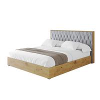 POLSTERBETT mit Bettkasten und Lattenrost, Boxbett ohne Matratze - ENZO5 180x200 Hellgrau - Hellgrau, Holzwerkstoff/Textil (180/200cm) - ALTDECOR