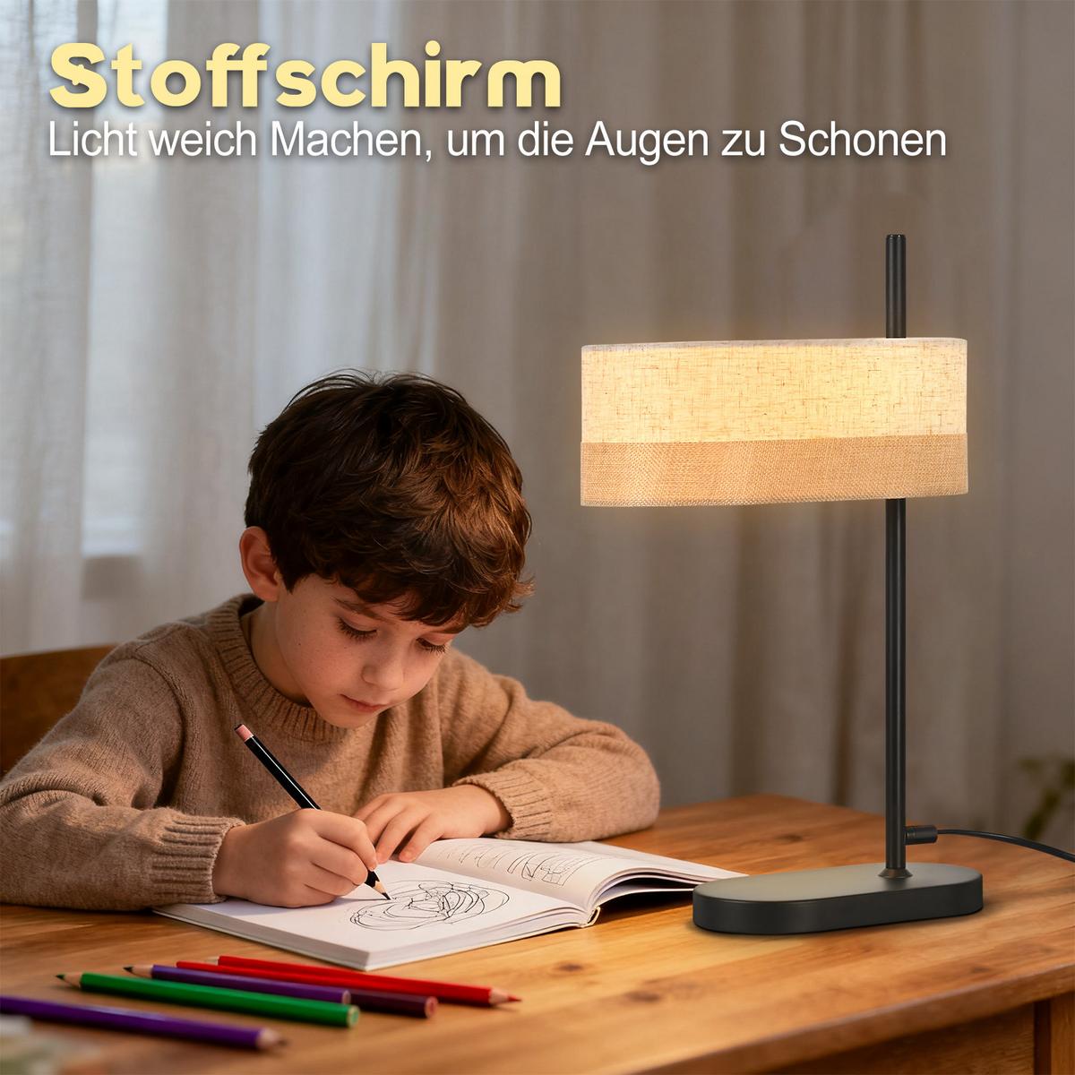 TISCHLAMPE Lumo 27.5/21/44.5 cm - Weiß, Metall (27.5/21/44.5cm) - ZMH