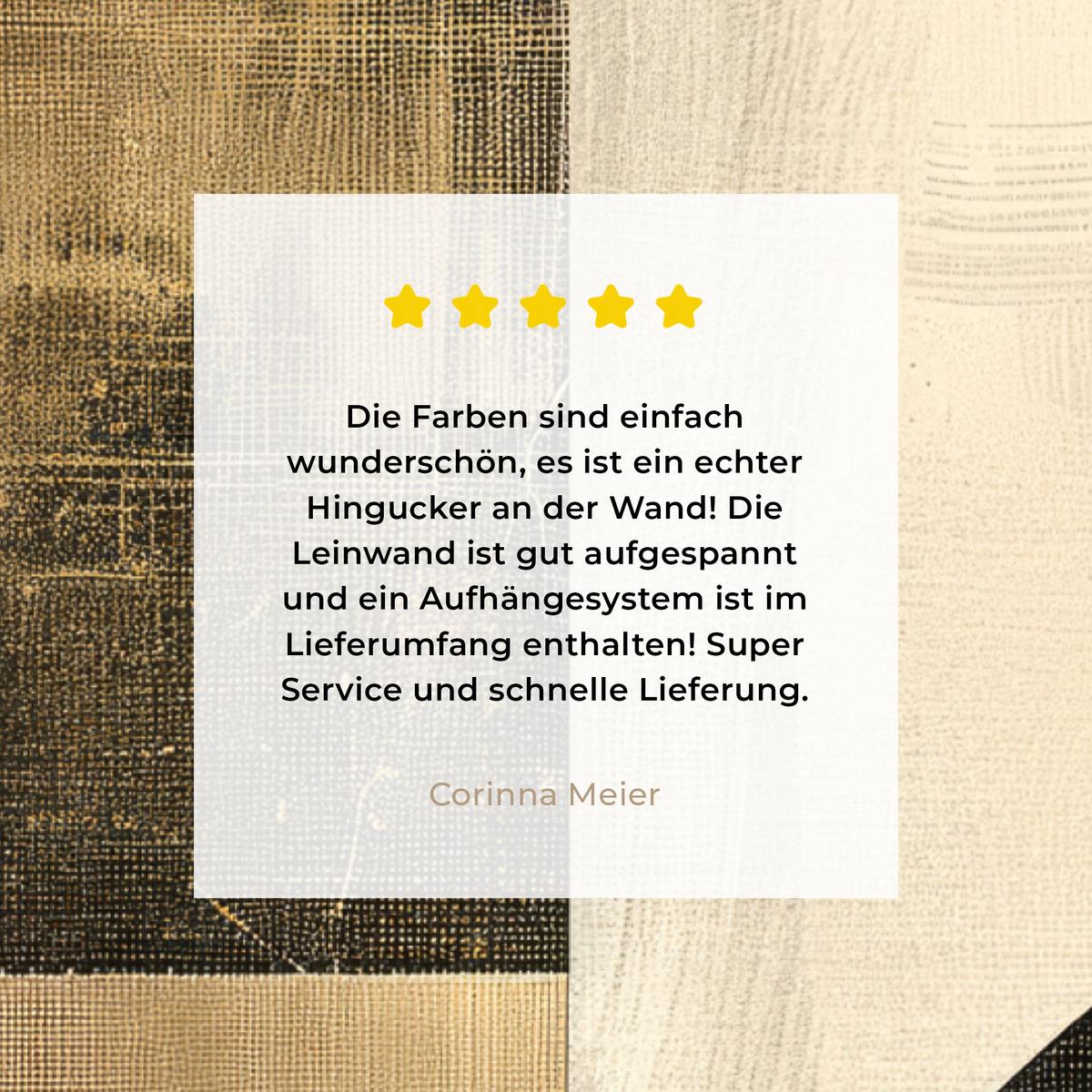LEINWANDBILD Abstrakt - Geometrische Formen - Schwarz - Gold Deko Groß 90x140 cm - Ecru, Textil (90/140cm) - MuchoWow