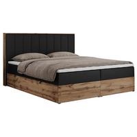 BOXBETT BELLISSIMO 140/200 Schwarz Kunstleder - H3 - Schwarz, Holz/Textil (140/200cm) - MKS