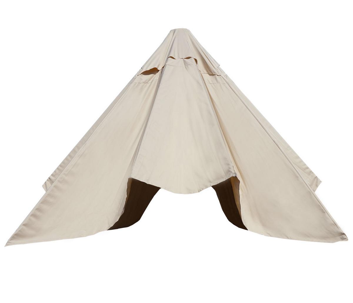 ERSATZ-BEZUG FÜR SONNENSCHIRM Cremeweiß - Weiß, Textil (490/490cm) - MCW