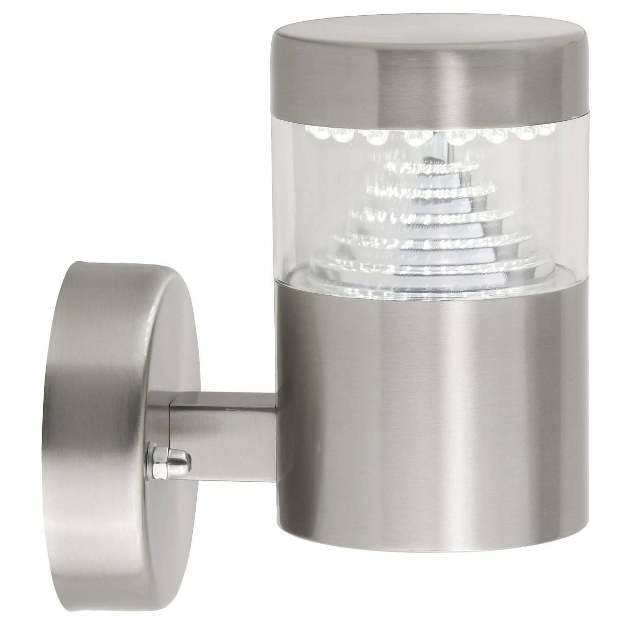AUSSENWANDLEUCHTE Avon G43481/82 - Edelstahlfarben, Metall (7.5/15/13cm) - Brilliant