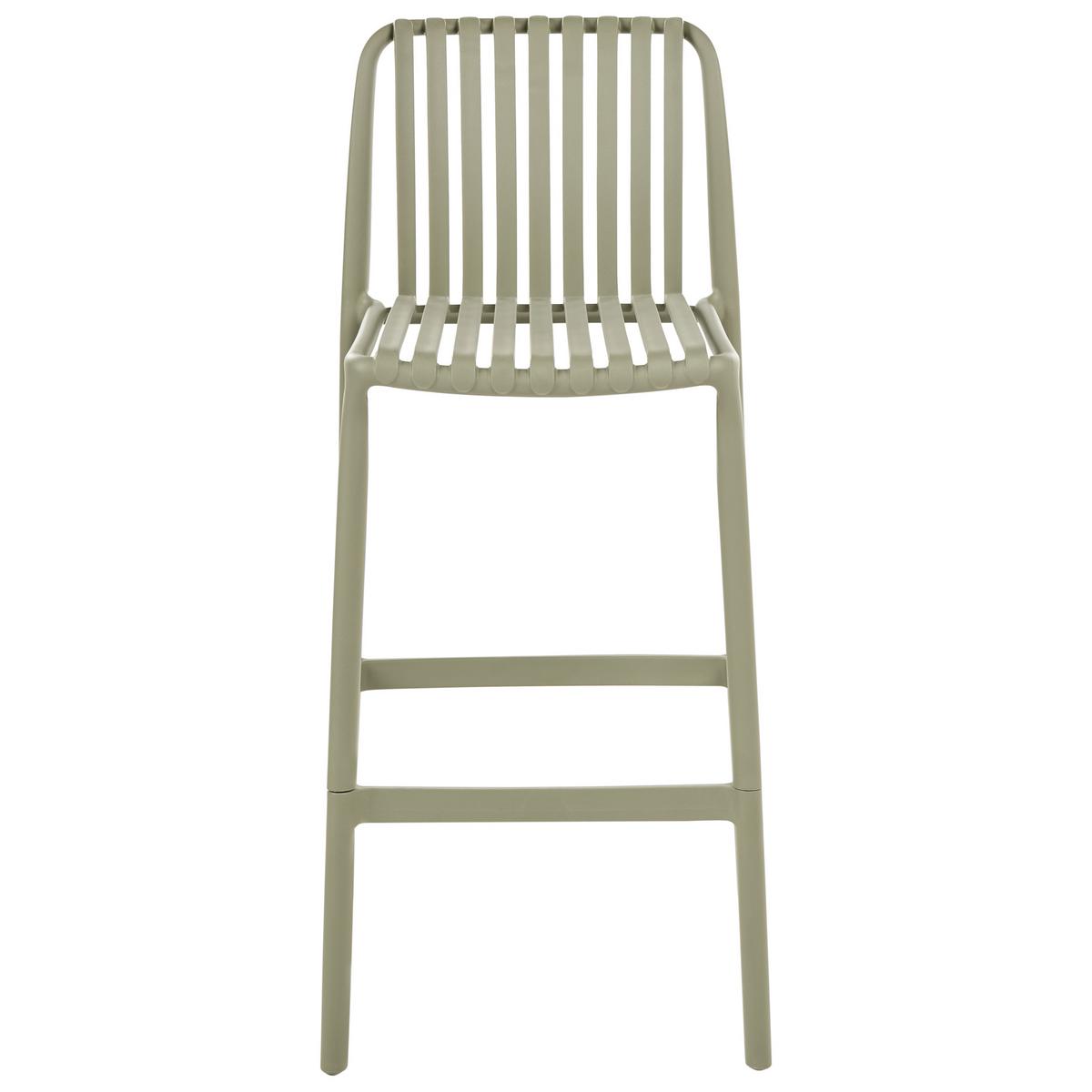 BARSTUHL 2er-Set Kunststoff Grün Ariccia - Grün, Kunststoff (49/104/53cm) - Beliani