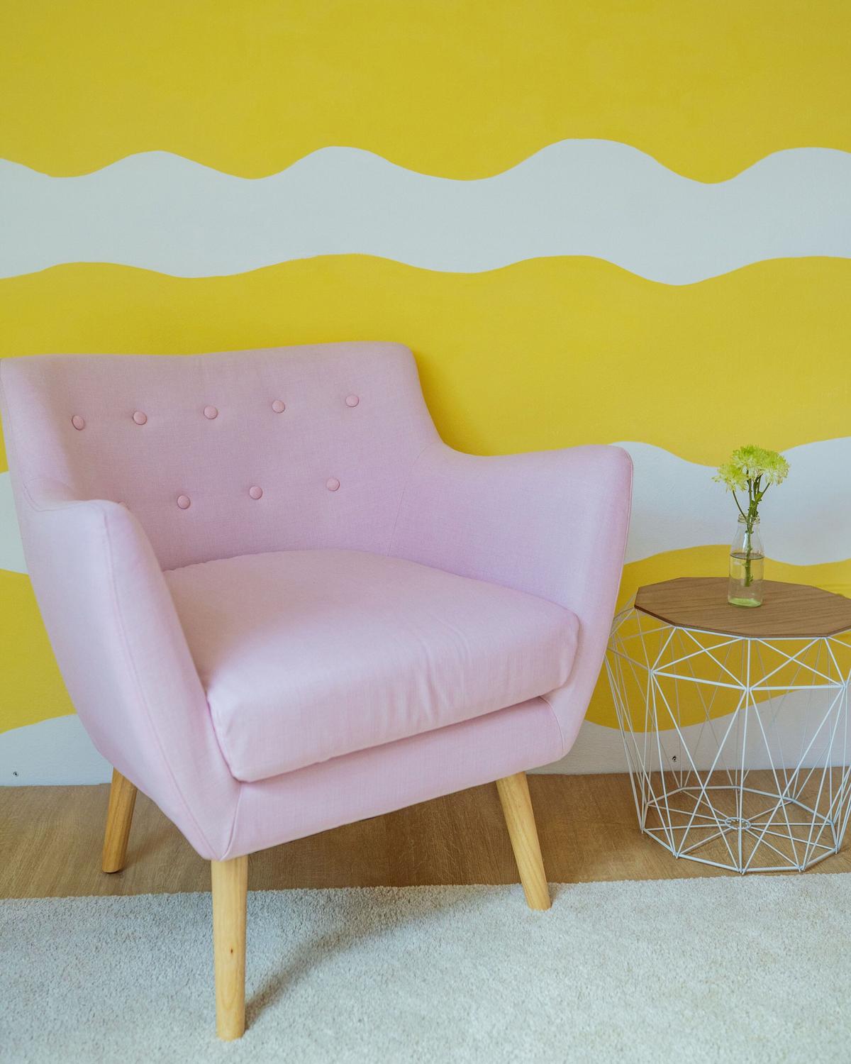 SESSEL Polsterbezug Rosa Drammen - Pink, Holz/Textil (71/84/54cm) - Beliani
