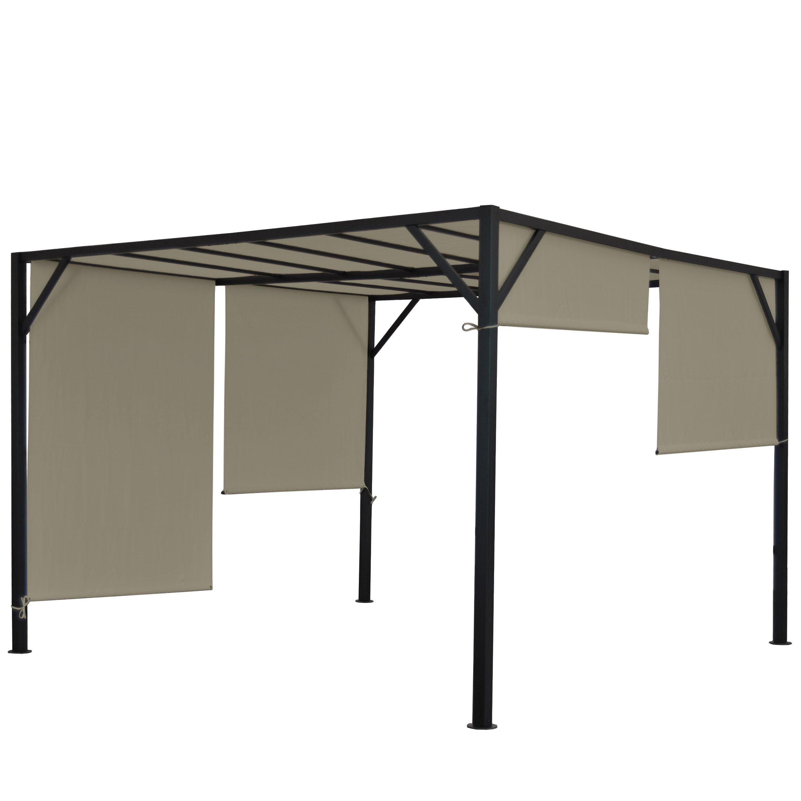 PERGOLA BEJA taupe - Taupe, Metall (305/212/305cm) - MCW