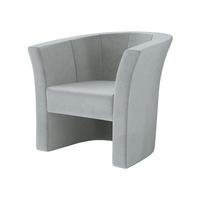 SESSEL Niko - Hellgrau/Schwarz, Holzwerkstoff/Kunststoff (71/76/65cm) - MIRJAN24