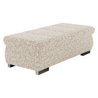 POLSTERHOCKER Bangkok Groß - Silberfarben/Naturfarben, Holz/Kunststoff (120/39/60cm) - MIRJAN24