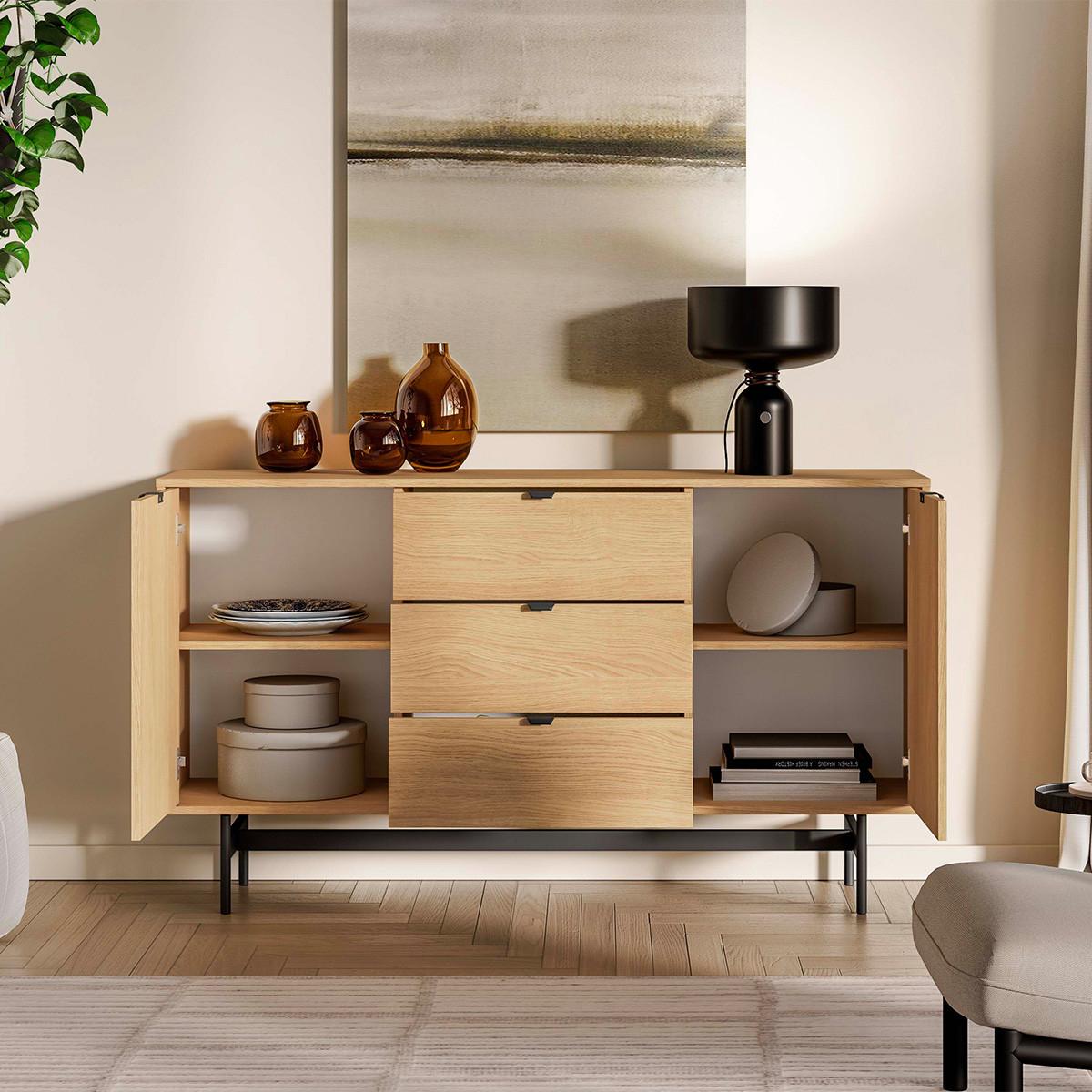 SIDEBOARD Nila Holz - Braun, Holzwerkstoff (150/85/40cm) - Petits-meubles