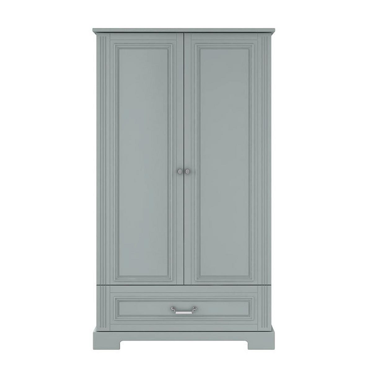 SCHRANK 2 Türen Grau - Grau, Holzwerkstoff (102/180/51cm) - Petits-meubles