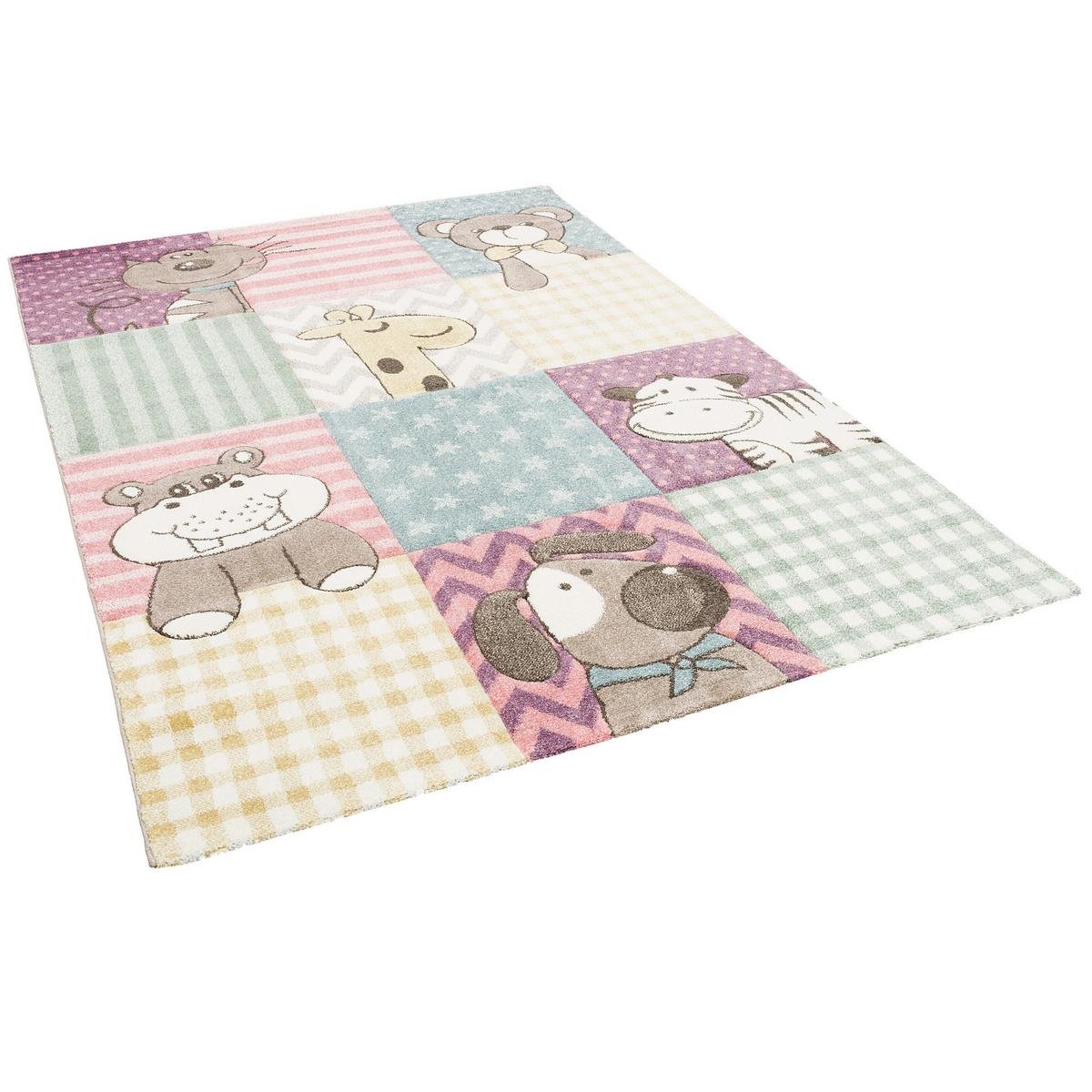 KINDER TEPPICH MAUI KIDS BUNT KINDERZOO - Multicolor, Textil (140/200cm) - Pergamon
