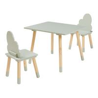 KINDERSITZGRUPPE Hovle - Mintgrün, Holz/Holzwerkstoff (60/44/48cm) - [en.casa]