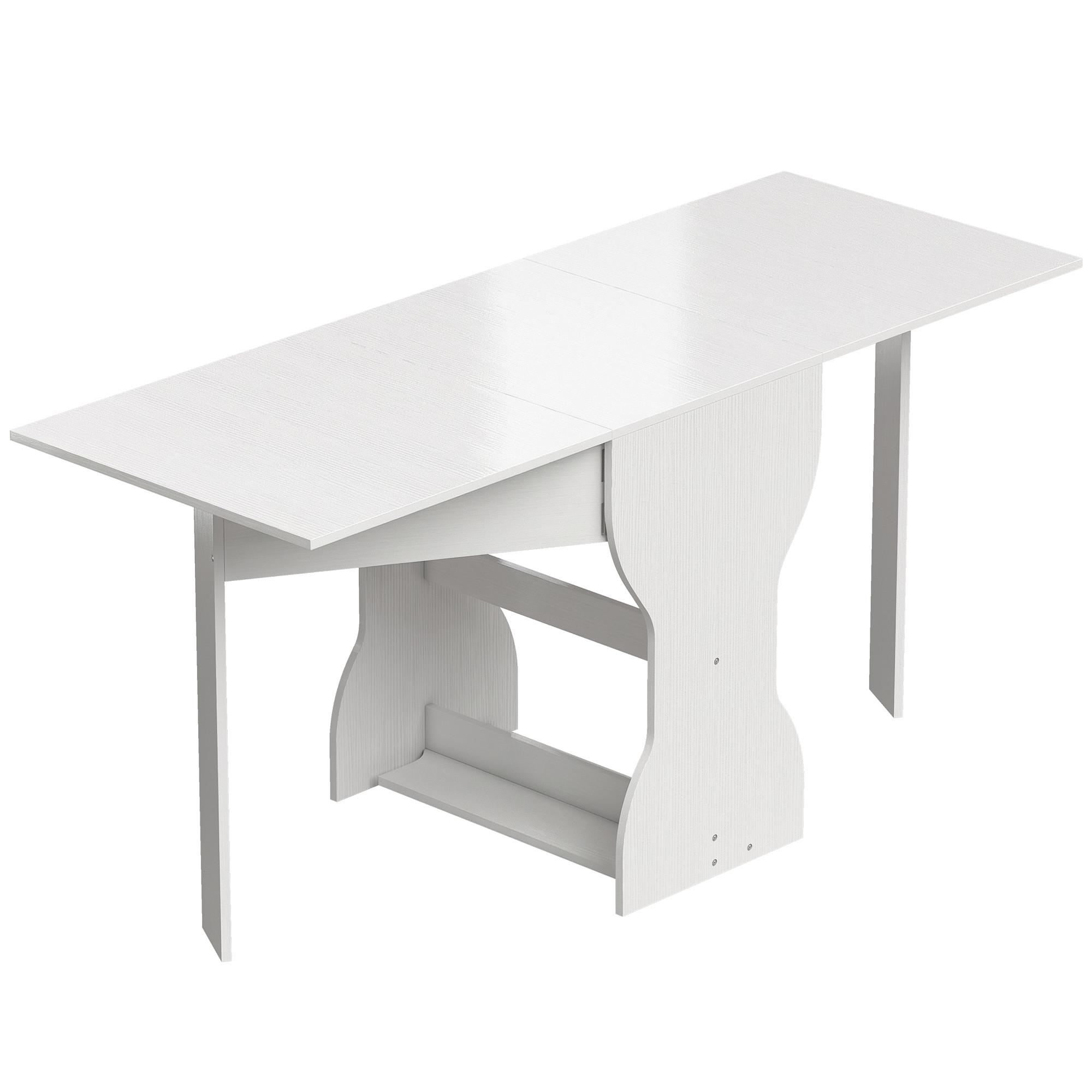 KLAPPTISCH Spanplatte Weiß - Weiß, Holzwerkstoff (160/60/75cm) - HOMCOM