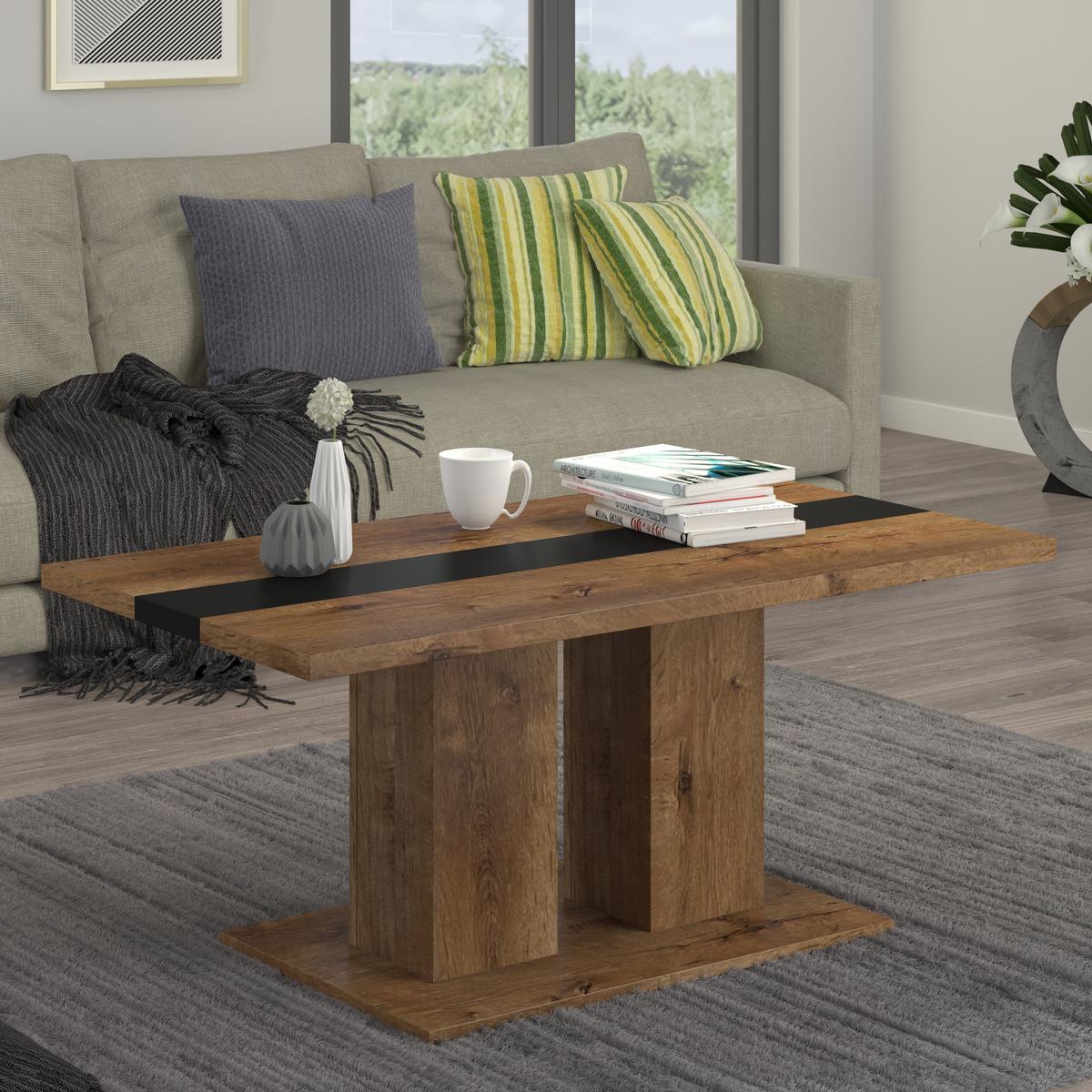 COUCHTISCH CASTELLA 110/52,7/60 cm Braun - Braun, Holzwerkstoff (60/110/52.7cm) - MASSENO