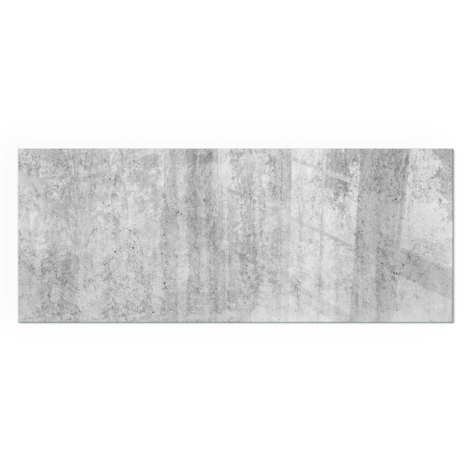 GLASPLATTE für Kamin 125x50 cm - Grau, Glas (125/50/0.4cm) - TULUP