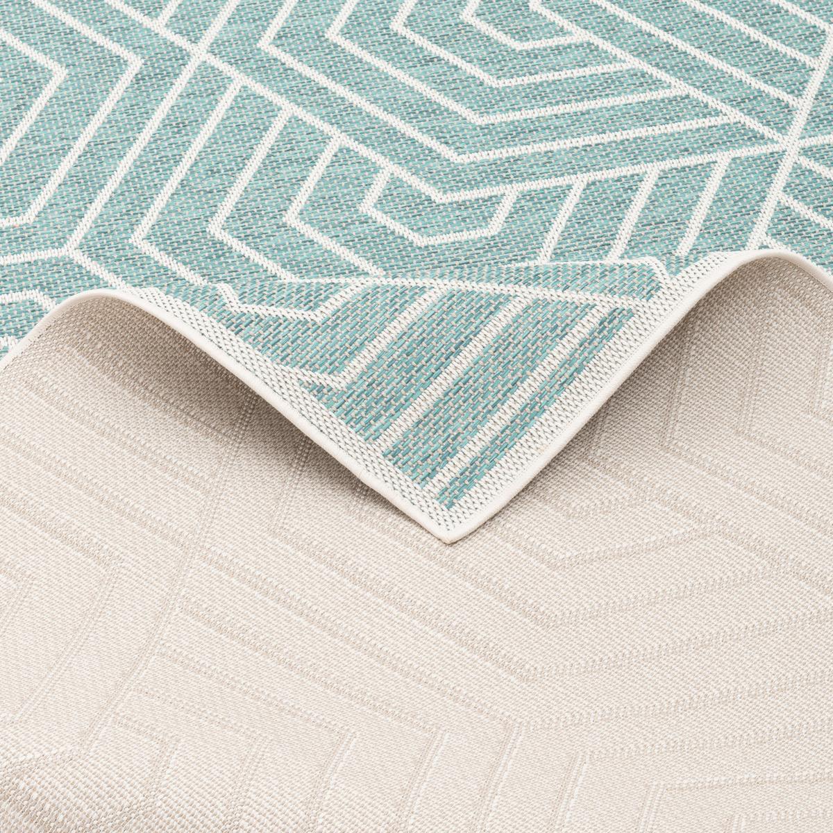 IN & OUTDOOR TEPPICH FLACHGEWEBE OTTAWA TREND - Mintgrün, Textil (140/200cm) - Pergamon
