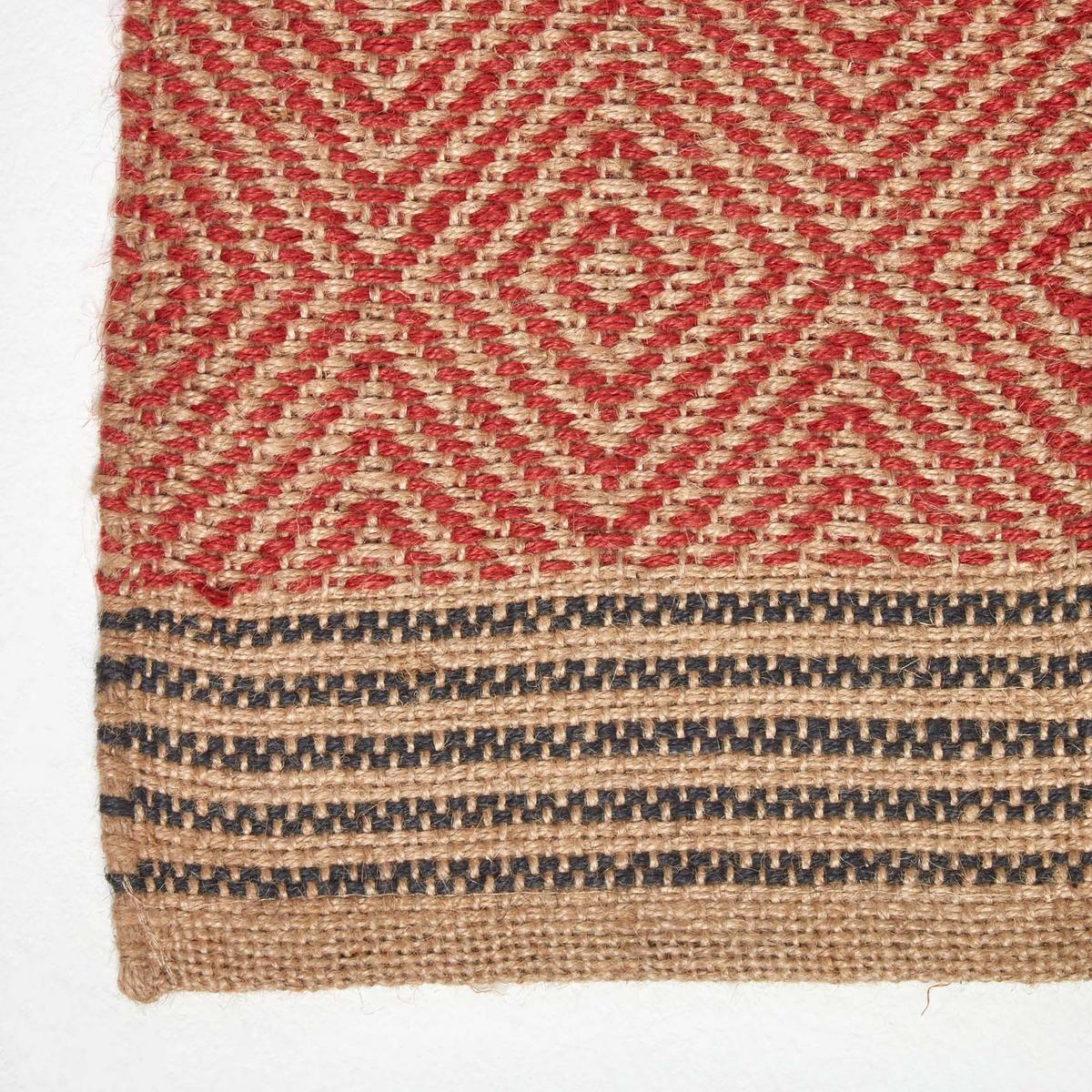 JUTETEPPICH Streifen-Muster 60/100 cm - Multicolor, Naturmaterialen (60/100cm) - Homescapes