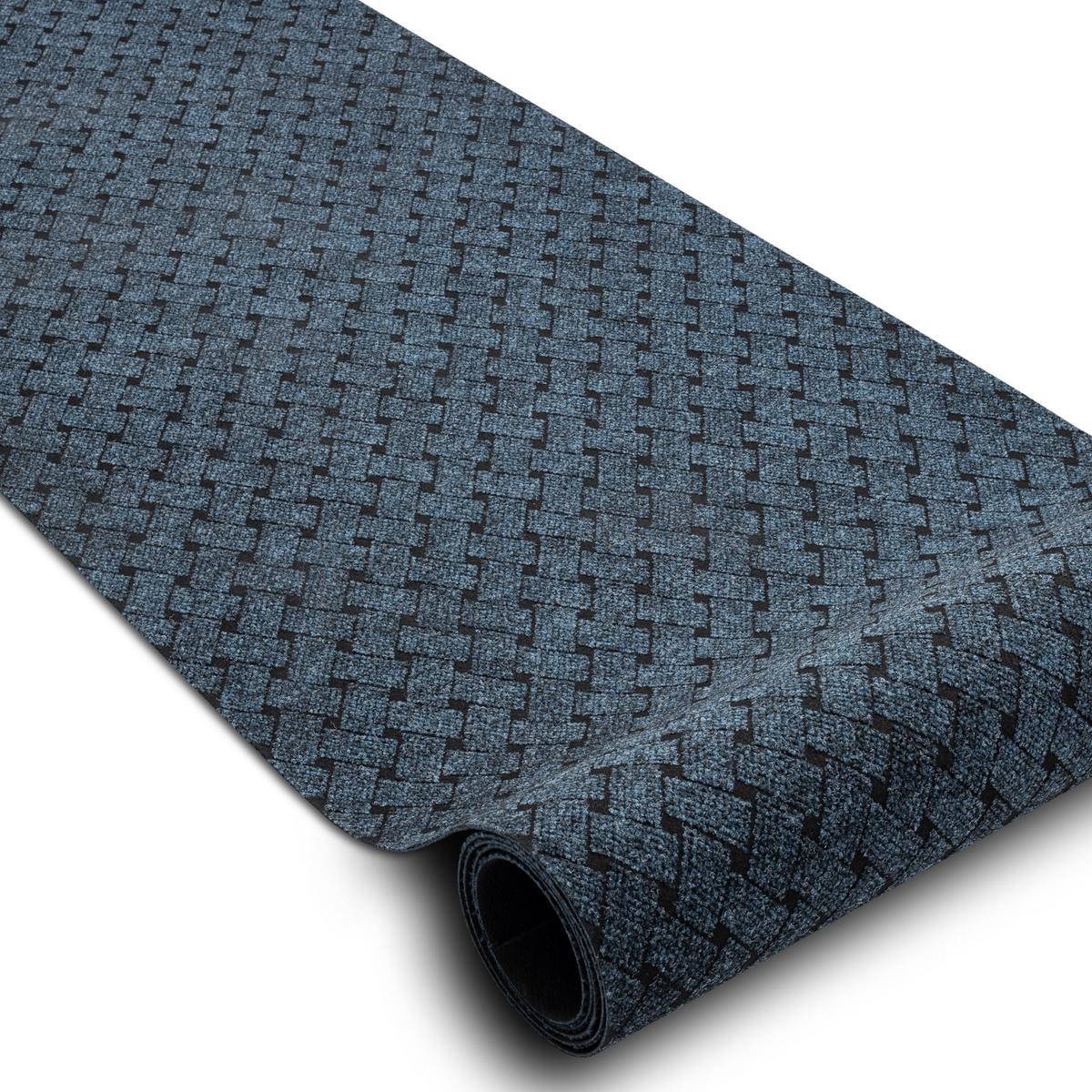 TÜRMATTE rutschfest 100 100/480 cm - Blau, Textil (100/480cm) - rugsX