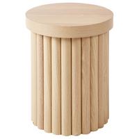 BEISTELLTISCH Heller Holzfarbton Genola - Hellbraun, Holzwerkstoff (40/40/49cm) - Beliani