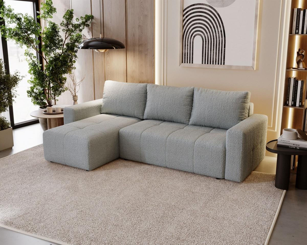 ECKSOFA Noha In Now Or Never - Grau, Holzwerkstoff/Textil (231/142cm) - Fun Möbel