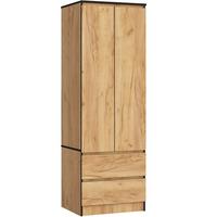 KLEIDERSCHRANK Eiche Craft 180/60/51 - Eiche San Remo, Holzwerkstoff (60/180/51cm) - RAUMHIRSCH FURNITURE