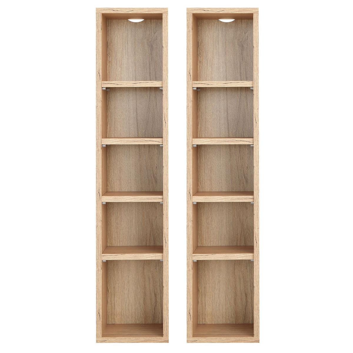 CD/DVD- REGAL CHART San Remo - Eiche San Remo, Holzwerkstoff (20/186/17cm) - CARO-Möbel