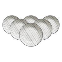 SUPPENTELLER Sendai Ranke grau ø 20 cm 6er Set - Grau, Keramik (20cm) - Ritzenhoff Breker