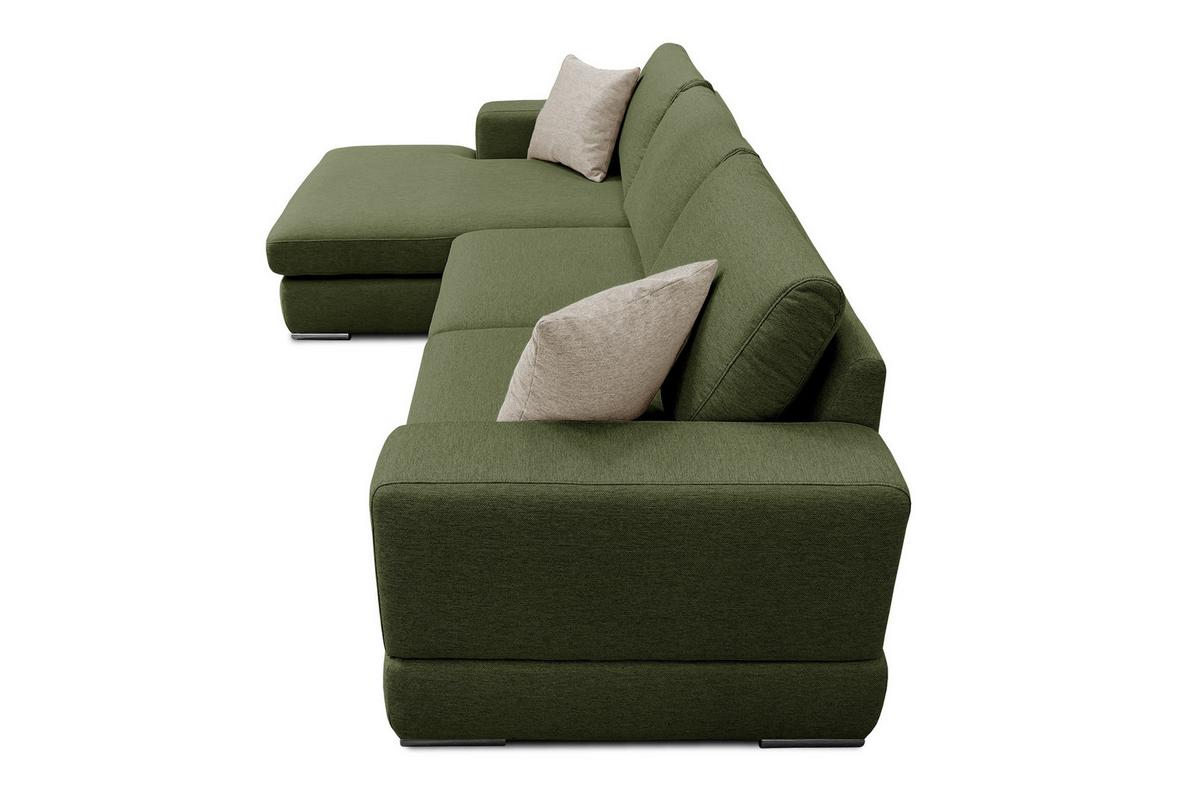 ECKSOFA OTTO 4-Sitzer, grün - Grün, Holzwerkstoff/Textil (159/279cm) - Wozimo
