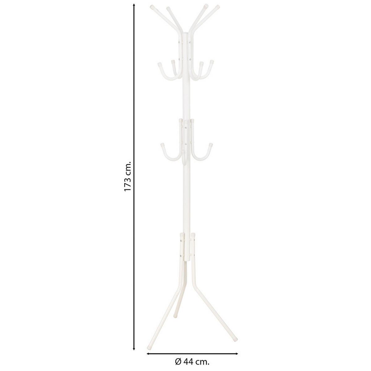 GARDEROBE aus metall - Weiß, Metall (44/173/44cm) - Wanderlust