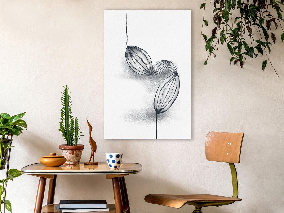 KUNSTDRUCK Schwarz-Weiß 40/60 cm - Schwarz, Textil (40/60cm) - KUNSTLOFT