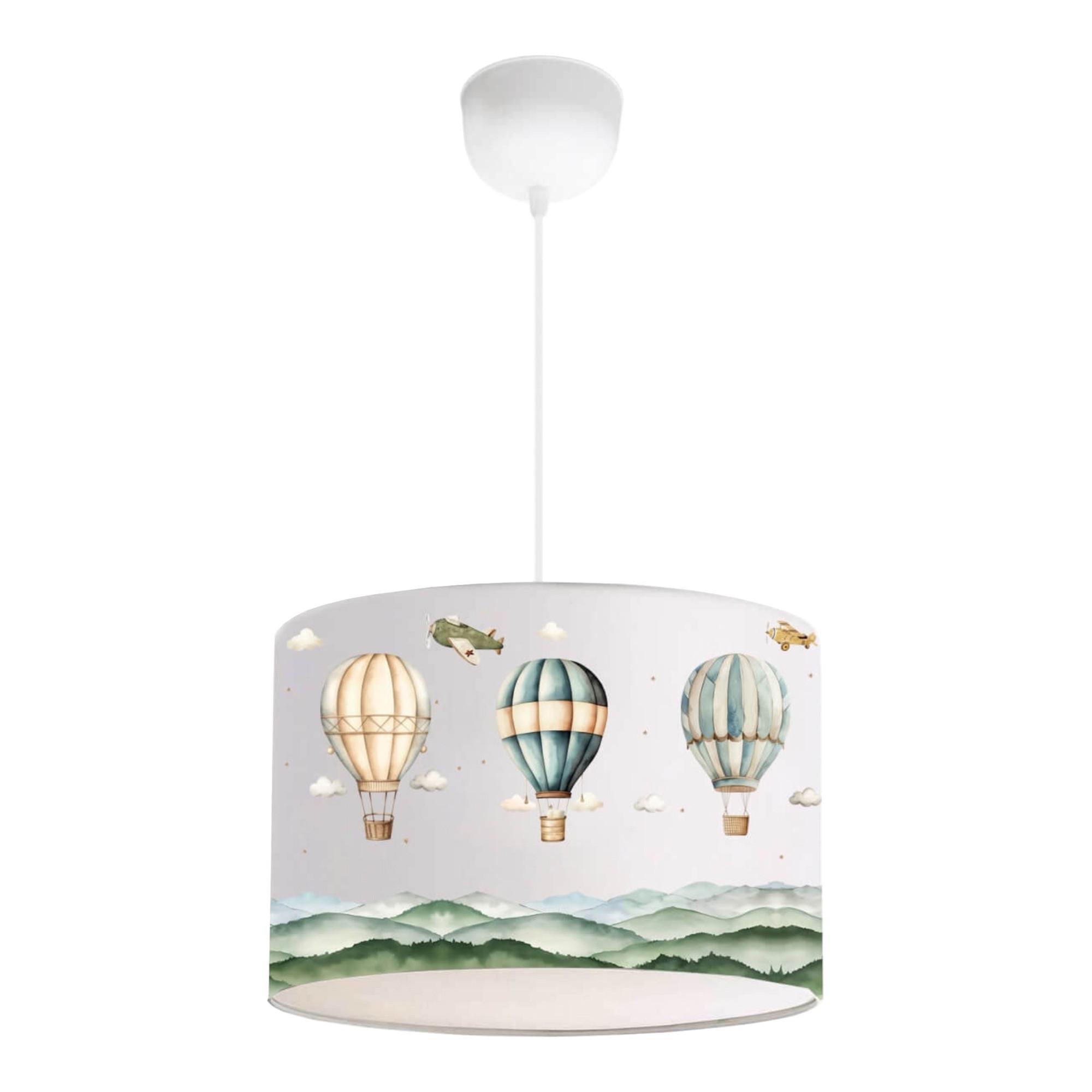 KINDERHÄNGELEUCHTE Rugby - Weiß, Textil (28/28/70cm) - lux.pro