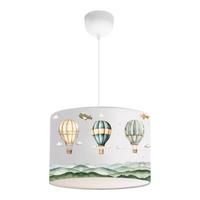 KINDERHÄNGELEUCHTE Rugby - Weiß, Textil (28/28/70cm) - lux.pro