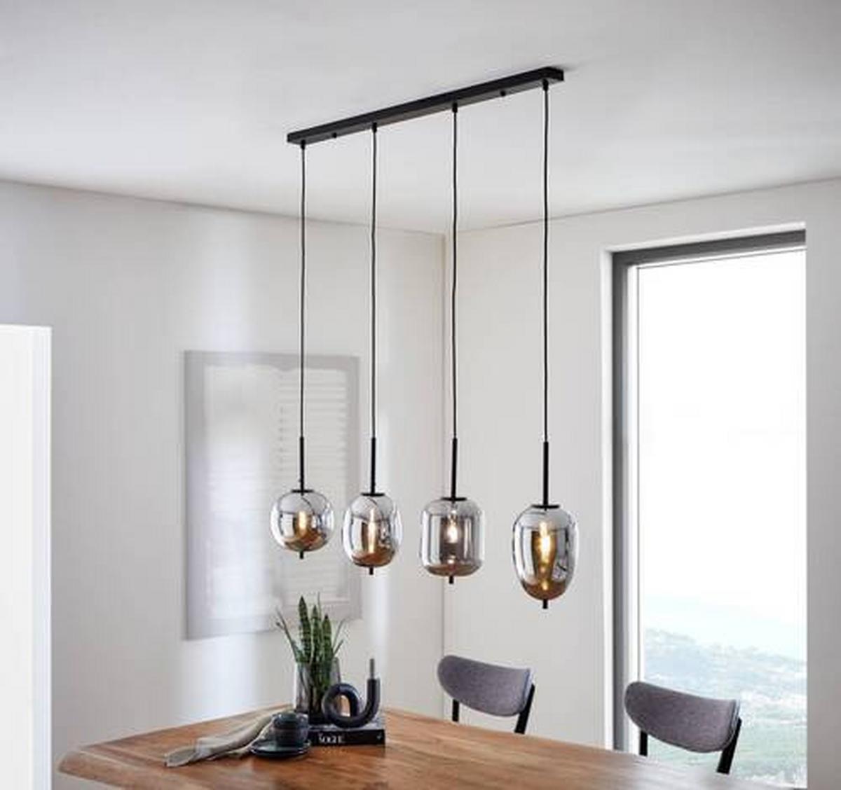 LAMPA WISZĄCA 15345-4LU *SBN* - Lifestyle, metal/szkło (100/18,5/120cm) - Novel
