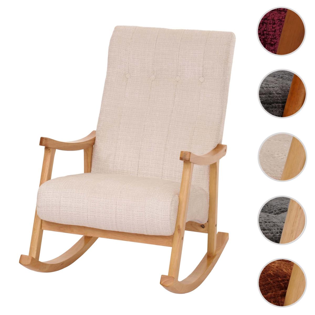 SCHAUKELSTUHL Cremeweiß - Creme/Weiß, Textil (64/97/85cm) - MCW