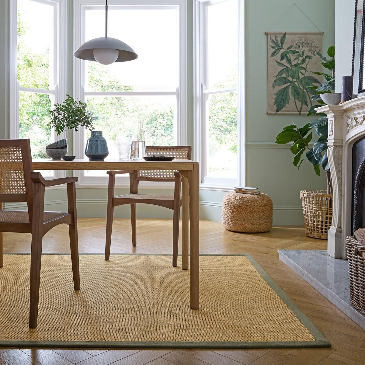 OUTDOORTEPPICH Waschbar KEER, mit Bordüre, Natur-Grün, 200 x 290 cm - Beige, Textil (200/290cm) - KADIMA DESIGN