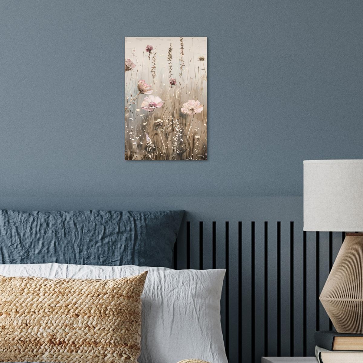 POSTER Blumen - Rosa - Modern - Beige Room Decor 20x30 cm - Beige, Papier (20/30/0.1cm) - MuchoWow