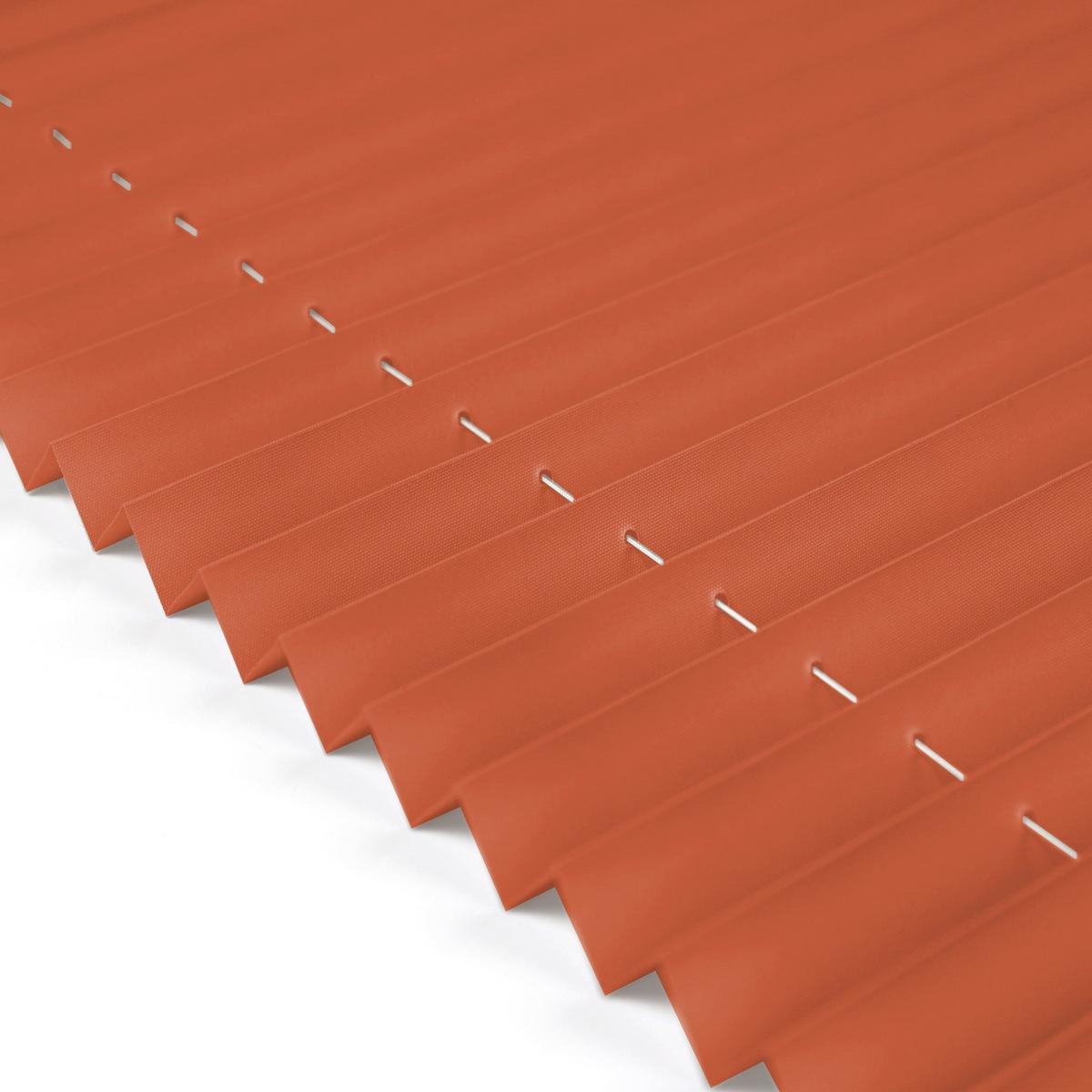 PLISSEE Basic 120 x 150cm Klemmfix ohne Bohren - Orange, Textil (120/150cm) - Deco-Raum