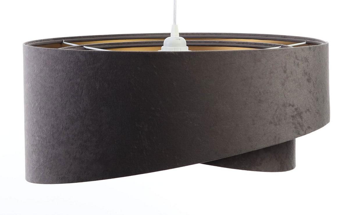 HÄNGELEUCHTE Grau 50/23 cm - Goldfarben, Kunststoff (50/1/23cm) - ONZENO