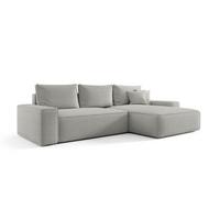 ECKSOFA Walken Mit Schlaffunktion - Hellgrau, Holzwerkstoff/Textil (280/185cm) - Fun Möbel