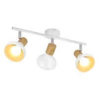 DECKENSTRAHLER Farmer 3-flammig 41.2/11/15.5 cm - Weiß, Metall (41.2/11/15.5cm) - Nettlife