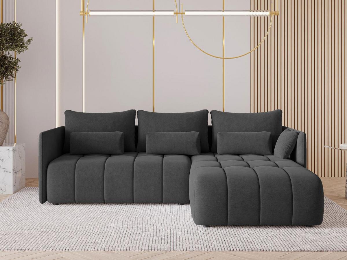 ECKSOFA Ardi Anthrazit - Anthrazit, Holz/Textil (245/182cm) - Graingold