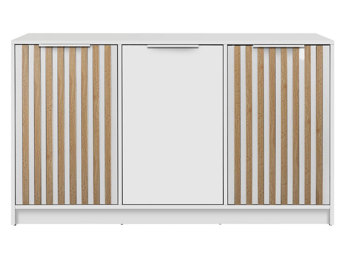 KOMMODE Bali Lux 3D - Eichefarben/Weiß, Holzwerkstoff (138/82/41cm) - MIRJAN24