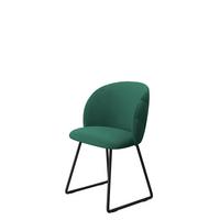 POLSTERSTUHL K99 M - Schwarz/Grün, Holzwerkstoff/Textil (51/80/53cm) - MIRJAN24