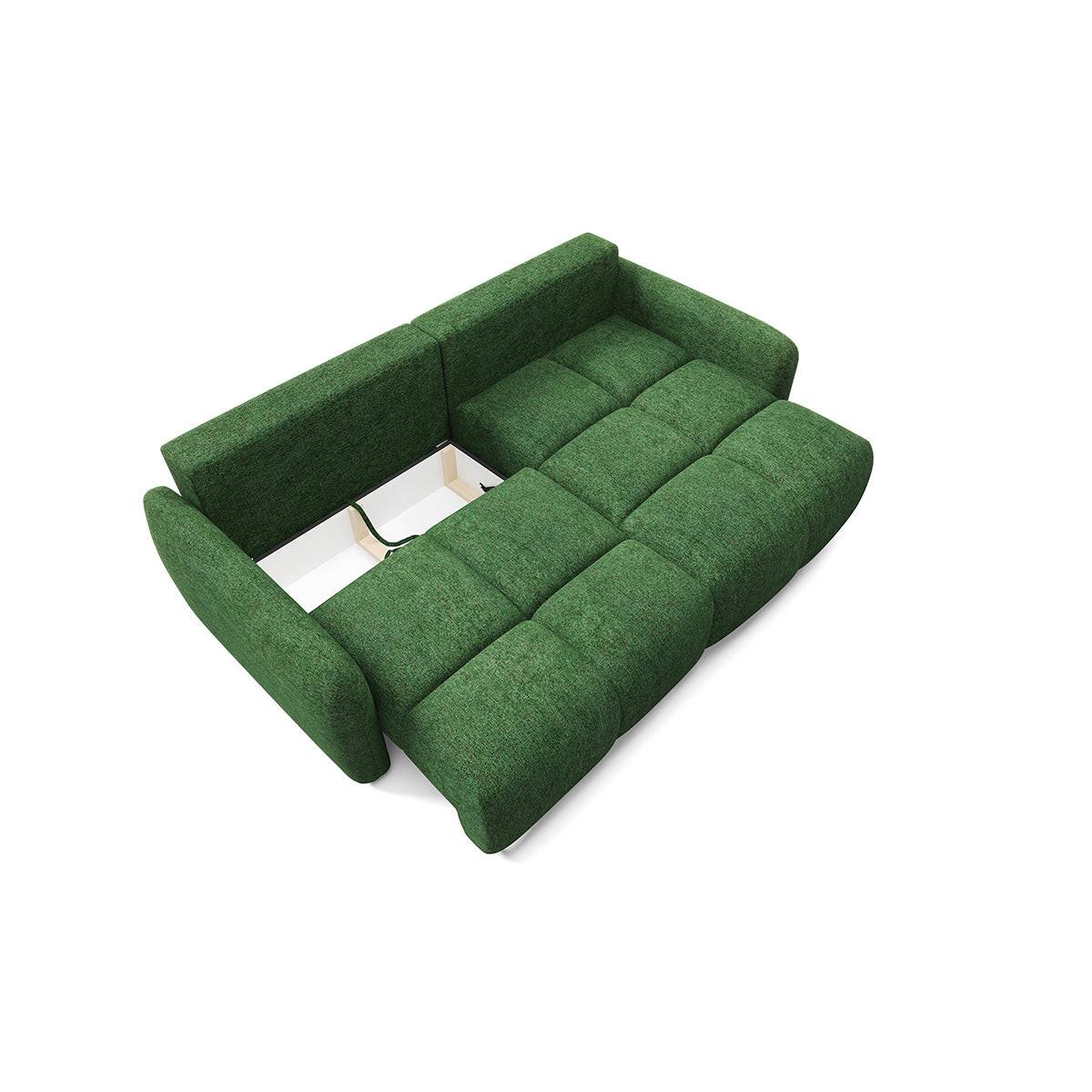 ECKSOFA Vittoria Grün - Grün, Holz (240/165cm) - Petits-meubles