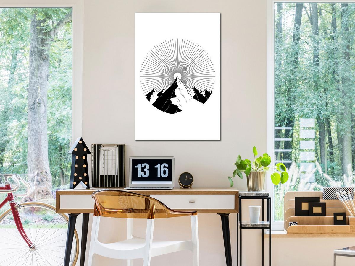 KUNSTDRUCK Schwarz-Weiß 40/60 cm - Schwarz, Textil (40/60cm) - KUNSTLOFT
