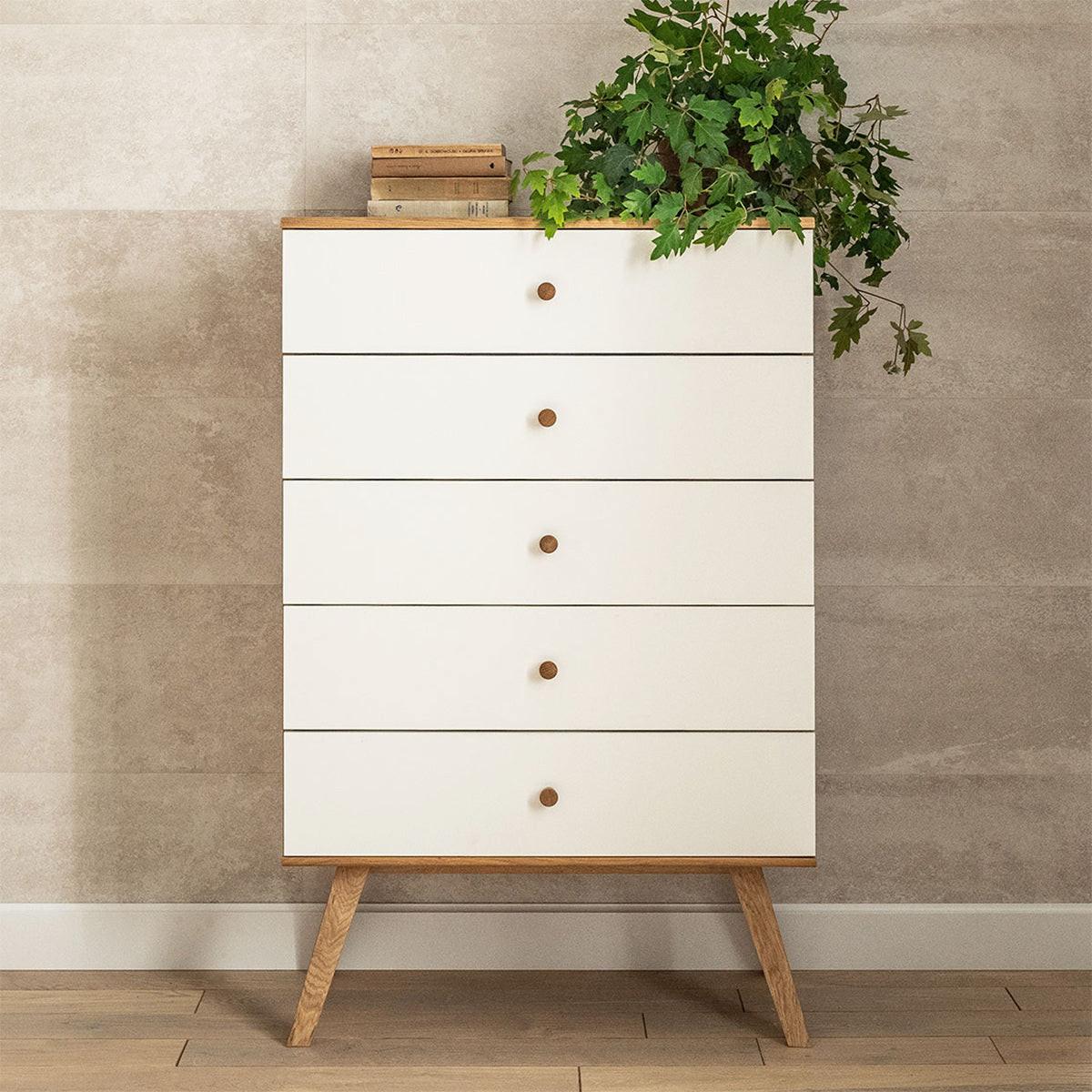 KOMMODE Weiß - Weiß, Holzwerkstoff (75/117/40cm) - Petits-meubles