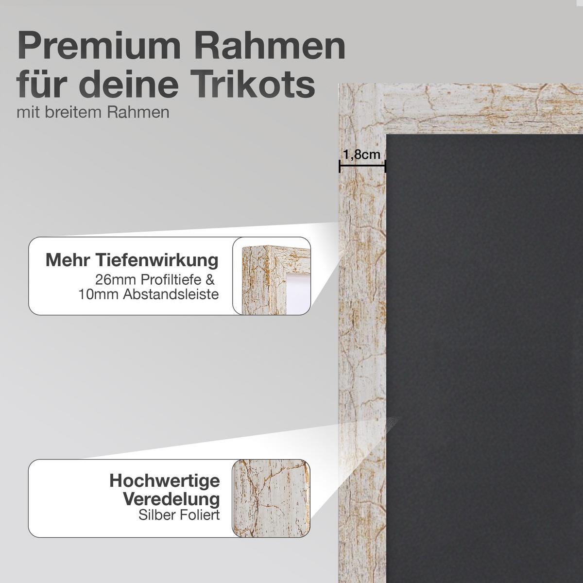 TRIKOTRAHMEN 60/80 mit schwarzem Hintergrund - Multicolor, Holz (60/80cm) - K-Möbel