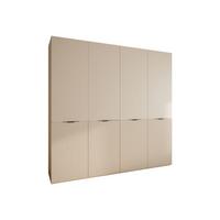 KLEIDERSCHRANK SANDBOX KASHMIR 200 202/49/200 cm Kaschmir / Kaschmir ohne LED ohne Zusatzböden - Kaschmir/Schwarz, Holzwerkstoff/Kunststoff (202/200/49cm) - Lookway